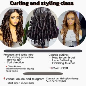 CURLING AND STYLING CLASS
