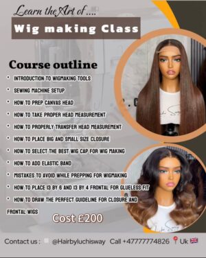 MACHINE WIG MAKING CLASS